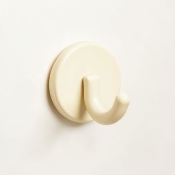 Linden Crest Wall-Mounted Robe Hook - Ivory (synthetic illustration; no displayed measurements)