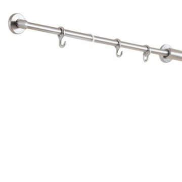 Brushed Nickel Shower Curtain Hooks