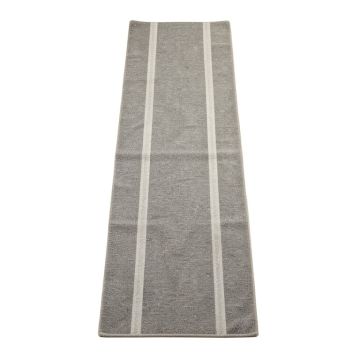 Olive Arc Narrow Runner Rug - Gray