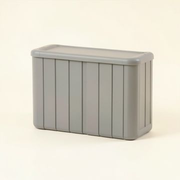 Moss Dale Narrow Outdoor Storage Bench - Gray (synthetic illustration; no displayed measurements)