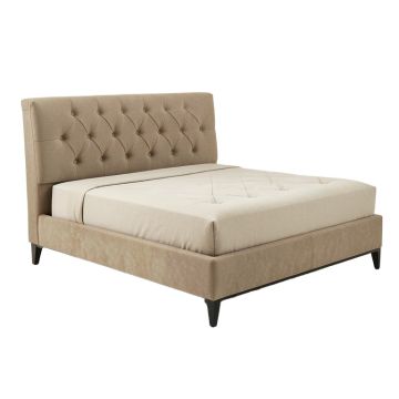 Tufted Upholstered Low Profile Standard Bed