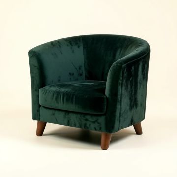 Boyster 24 '' Wide Velvet Armchair (synthetic illustration; no displayed measurements)