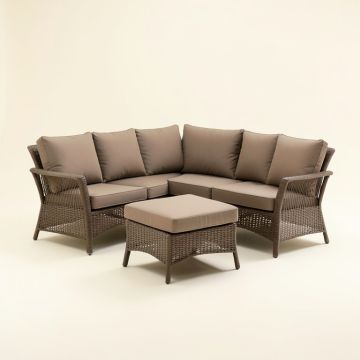 Ensor Outdoor 5 Piece Seating Group With Cushions (synthetic illustration; no displayed measurements)