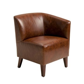 Gaenside Upholstered Side Chair In Satin Walnut