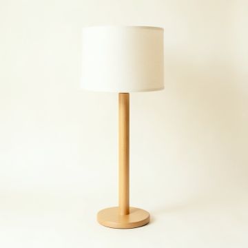 Stone Bluff Floor Lamp With A Plain Fabric Shade - Ivory (synthetic illustration; no displayed measurements)