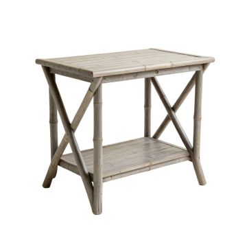 Willow Arc Side Table - Gray