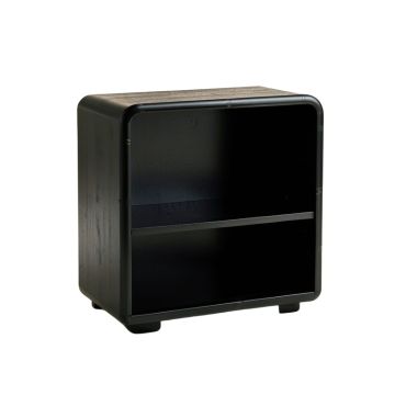 Juniper Arc Low Bookcase - Black