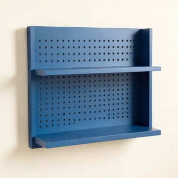 Dune Crossing Empty Wall-Mounted Tool Organizer Panel - Blue (synthetic illustration; no displayed measurements)