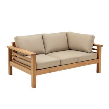 Dowell Premium Grade A Teak Patio Sofa With Cushions