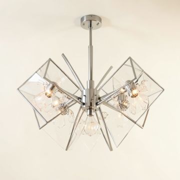 Juliana 10 - Light Statement Geometric Chandelier (synthetic illustration; no displayed measurements)