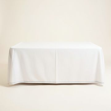 Meadow Dell Flat Bed Sheet - White (synthetic illustration; no displayed measurements)