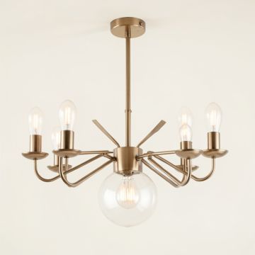 Velva 6 - Light Sputnik Sphere Chandelier (synthetic illustration; no displayed measurements)