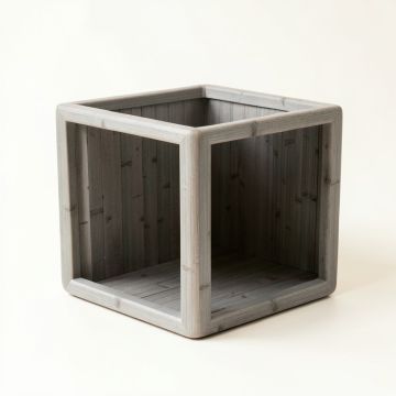 Dawn Falls Empty Furniture-Style Litter Enclosure - Gray (synthetic illustration; no displayed measurements)