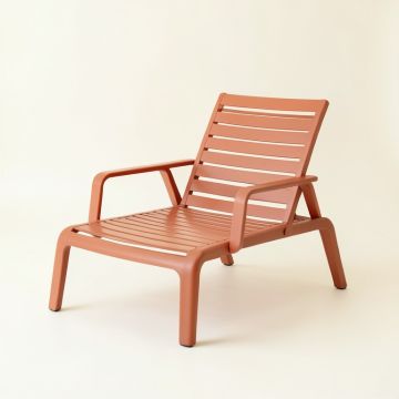 Dune Canyon Outdoor Lounge Chair - Terracotta (synthetic illustration; no displayed measurements)