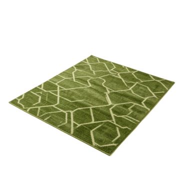 Kinde Geometric Green Area Rug