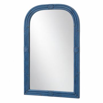 Birch Bridge Framed Wall Mirror - Blue