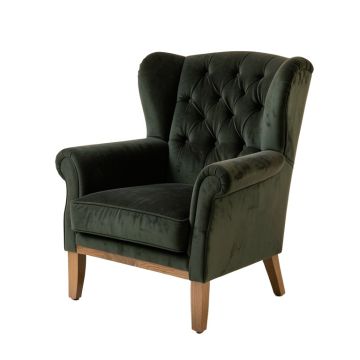 Bouck 30 '' Wide Tufted Velvet Wingback Chair