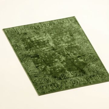 Patinated Look Green Area Rug (synthetic illustration; no displayed measurements)