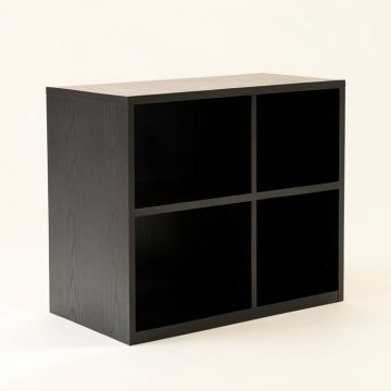 Hazel Canyon Desktop Shelving Unit - Black (synthetic illustration; no displayed measurements)