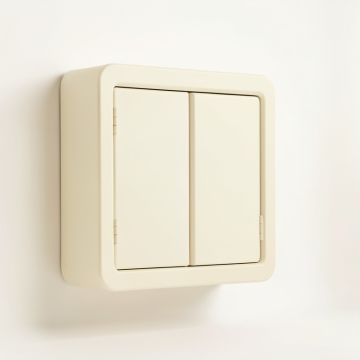 Summit Dell Wall-Mounted Entry Cabinet - Cream (synthetic illustration; no displayed measurements)
