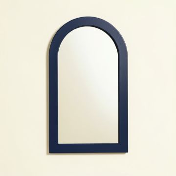 Cliff Crest Framed Wall Mirror - Navy (synthetic illustration; no displayed measurements)