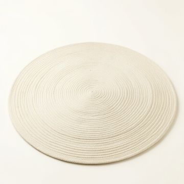 Harbor Branch Round Area Rug - Cream (synthetic illustration; no displayed measurements)