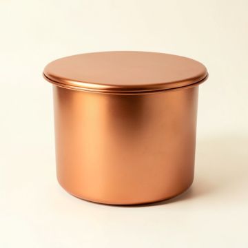 Copper Acid Drum Coffee Table (synthetic illustration; no displayed measurements)