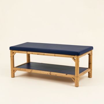 Clay Arc Indoor Bench (synthetic illustration; no displayed measurements)