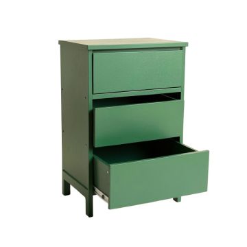 Birch Brook Freestanding Pull-Out Hamper Cabinet - Green