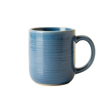 Holly Branch Ceramic Mug - Blue