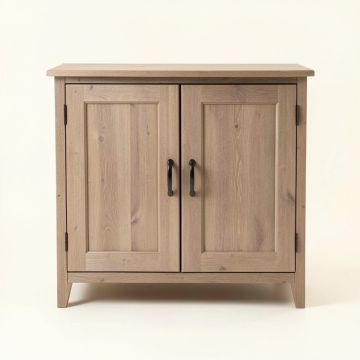 French Farmhouse 2 Door Accent Cabinet (synthetic illustration; no displayed measurements)