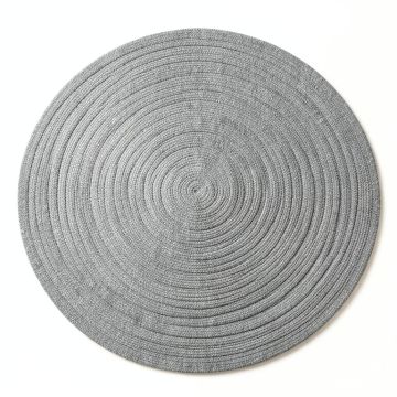 Heath Bridge Round Area Rug - Gray (synthetic illustration; no displayed measurements)