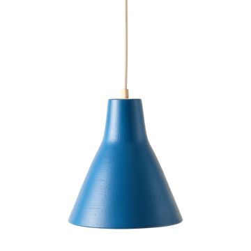 Maple Brook Pendant Light Suspended From One Plain Cable - Blue
