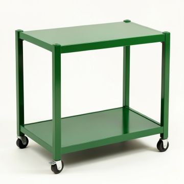 Harbor Dale Empty Rolling Workshop Cart - Green (synthetic illustration; no displayed measurements)