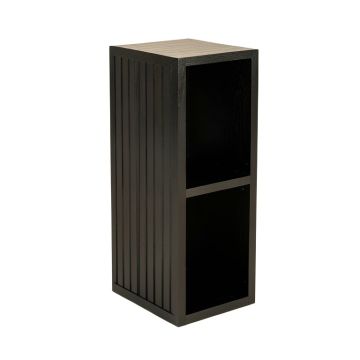 Flint Branch Narrow Cubby Tower - Black