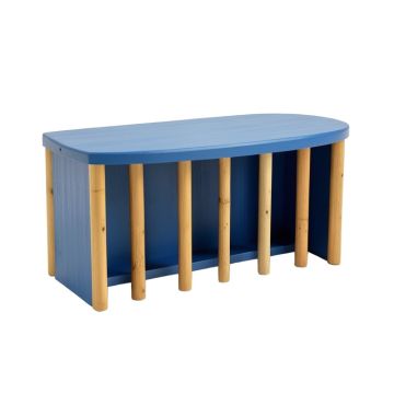 Birch Dell Shoe Storage Bench - Blue