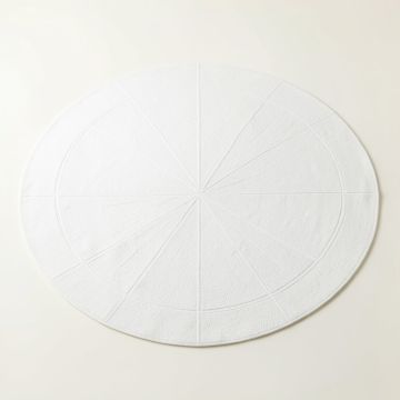 Maple Canyon Round Area Rug - White (synthetic illustration; no displayed measurements)