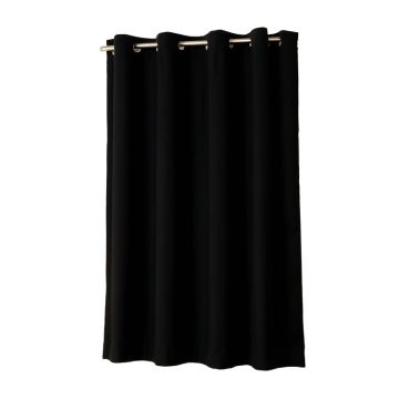 Damekia Solid Color Blackout Thermal Grommet Single Curtain Panel