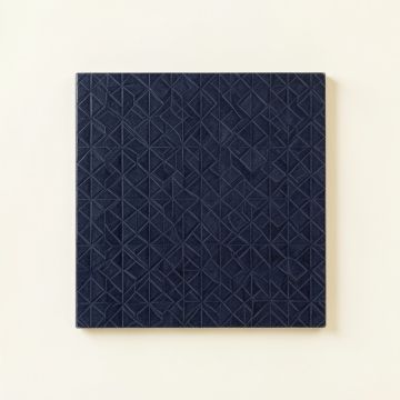 Vale Canyon Uninstalled Square Decorative Tile - Navy (synthetic illustration; no displayed measurements)