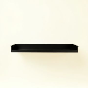 Dune Bluff Wall-Mounted Shelf - Black (synthetic illustration; no displayed measurements)