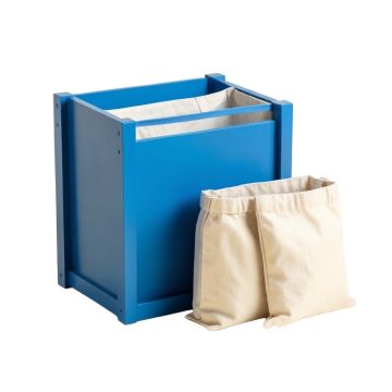 Flint Crest Laundry Sorting Station With Plain Removable Bags - Blue