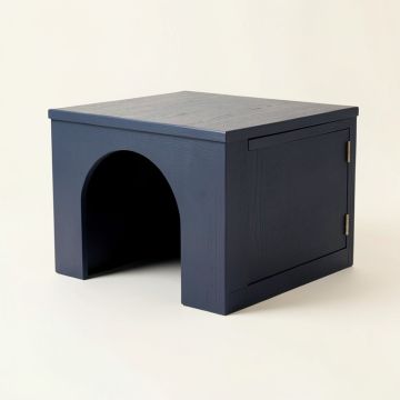 Clay Bluff Empty Furniture-Style Litter Enclosure - Navy (synthetic illustration; no displayed measurements)