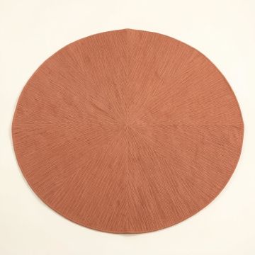 Brook Bend Round Area Rug - Terracotta (synthetic illustration; no displayed measurements)