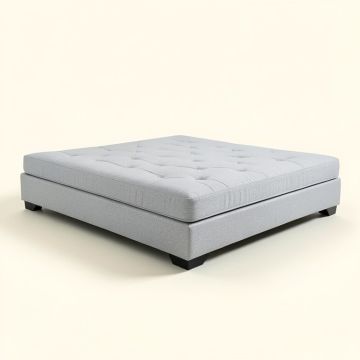 Brittany Tufted Upholstered Low Profile Storage Platform Bed (synthetic illustration; no displayed measurements)