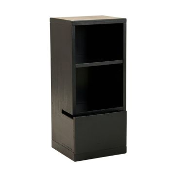 Oak Arc Narrow Cubby Tower