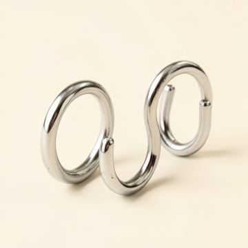 Metal Shower Curtain Hooks Rings (synthetic illustration; no displayed measurements)
