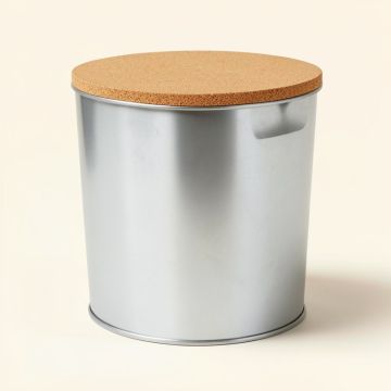 Laundry Hamper With Cork Lid (synthetic illustration; no displayed measurements)