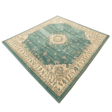 Lymansville Teal/Beige Indoor / Outdoor Area Rug