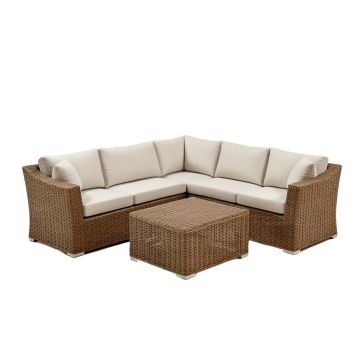 Patio Furniture Set Rattan Seating Group With Cushions