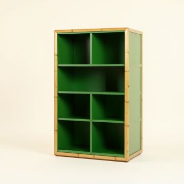 Alder Bluff Freestanding Bookcase - Green (synthetic illustration; no displayed measurements)